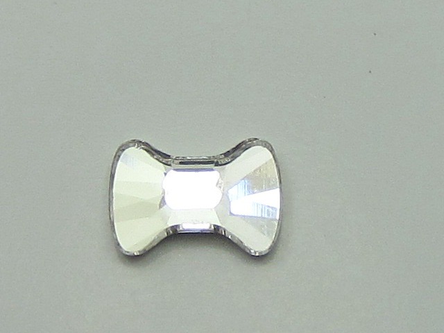 12 pcs. BOW TIE 6x4.5mm  CRYSTAL FLATBACK European Rhinestones